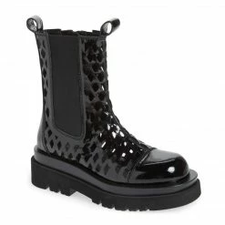 Jeffrey Campbell TANKED PERFORATED CHELSEA BOOTS