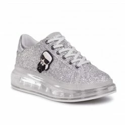KARL LAGERFELD KAPRI GLITTER SILVER SNEAKER