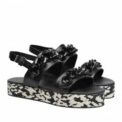 Como Store Karl Lagerfeld PLEXI PLATFORM SANDAL BLACK