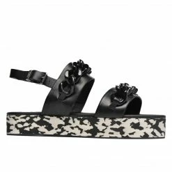 Como Store Karl Lagerfeld PLEXI PLATFORM SANDAL BLACK