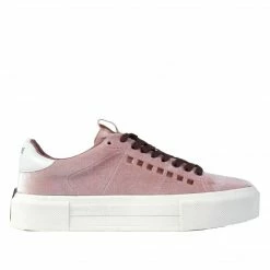 KENDALL + KYLIE TAREN VELVET PINK SNEAKER