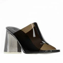 Women KENDALL + KYLIE CALI BLACK PVC SANDAL