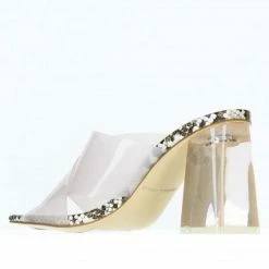 KENDALL + KYLIE CORA SANDAL NUDE / TRANSPARENT VINYL