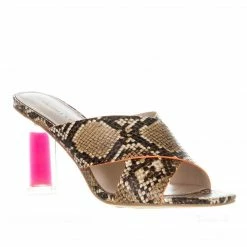 KENDALL + KYLIE MEGYN COFFEE SNAKE SANDAL