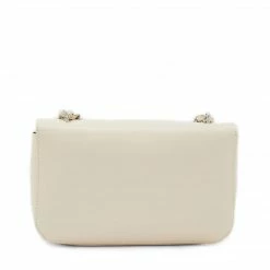 KENDALL + KYLIE SILVA OFF WHITE SHOULDER BAG