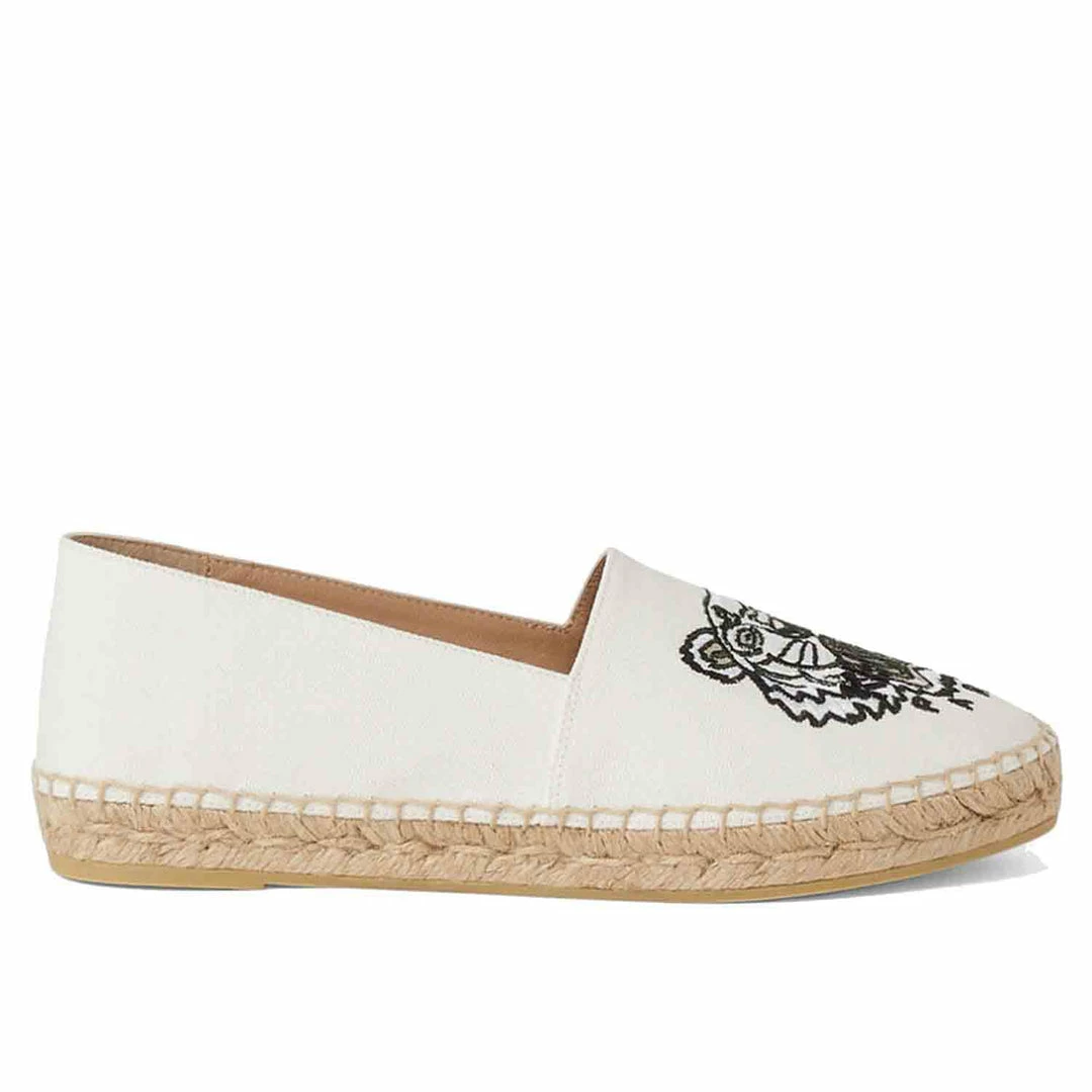 KENZO CANVAS TIGER ESPADRILLE WHITE
