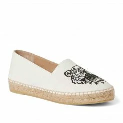 KENZO CANVAS TIGER ESPADRILLE WHITE