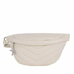 KENDALL + KYLIE MARIANA WHITE LEATHER WAIST BAG