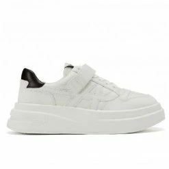 ASH INDY ECO PLATFORM TRAINERS BLACK AND WHITE