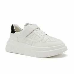 ASH INDY ECO PLATFORM TRAINERS BLACK AND WHITE
