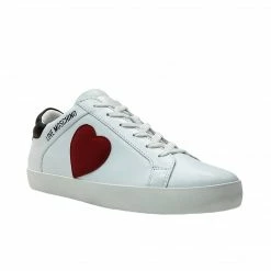 LOVE MOSCHINO HEART LOGO LOW-TOP SNEAKERS