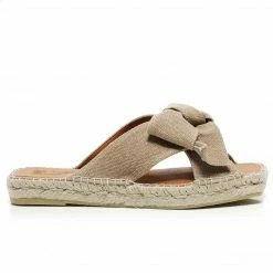 MACARENA MIKO7 TAUPE BOW SLIDE