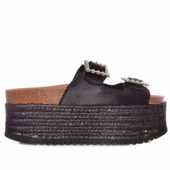 MAMA LOLA ITACA BLACK SANDALS