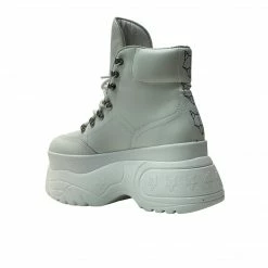 NAKED WOLFE SPIKE WHITE LEATHER