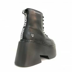 NAKED WOLFE ENGLAND PLATFORM BLACK BOOTS