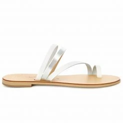 Como Store NICOLAS LAINAS THASSOS SILVER WHITE SANDALS