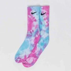 Nike Customized NIKE BUBBLEGUM TIE DYE SOCKS