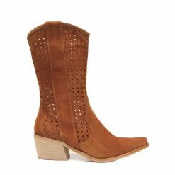 POPA NURIA BEIGE SERRAJE BOOTS