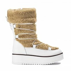 POPA APRES SKI LEATHER WHITE BOOTS