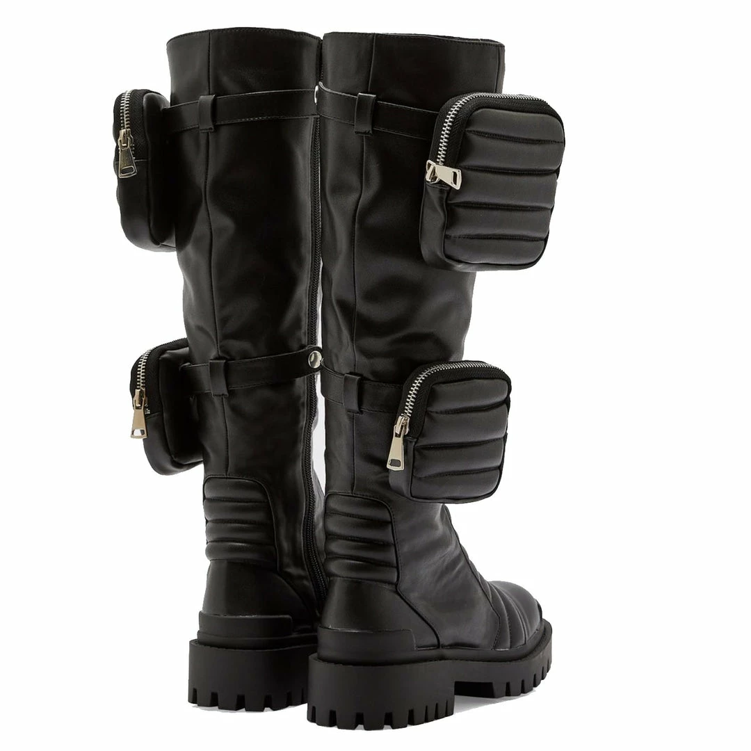 PUBLIC DESIRE HENDRIX BLACK KNEE BOOT