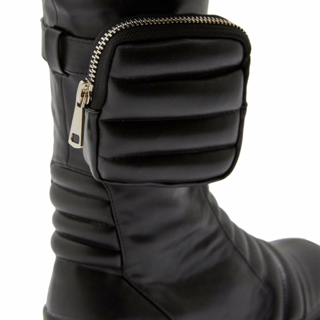PUBLIC DESIRE HENDRIX BLACK KNEE BOOT