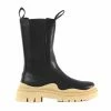 PUBLIC DESIRE CHERRY BLACK / CAMEL BOOTS