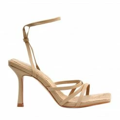 PUBLIC DESIRE MADEMOISELLE NUDE HEELS