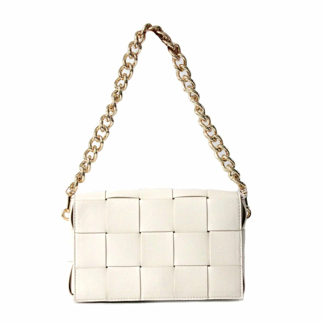 PUBLIC DESIRE MAYAN ECRU WEAVE BAG