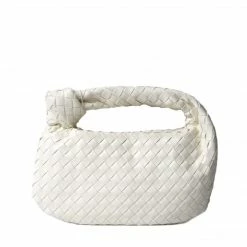 PUBLIC DESIRE BLAME ECRU WEAVE BAG