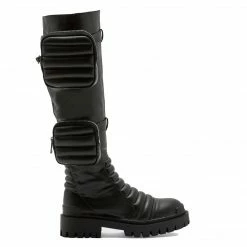 PUBLIC DESIRE HENDRIX BLACK KNEE BOOT