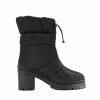 PUBLIC DESIRE VINE BLACK NYLON BOOTS