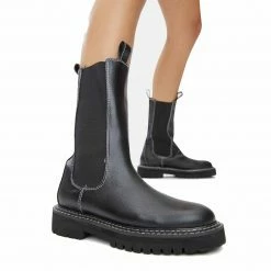 PUBLIC DESIRE ANIMATE CHELSEA BOOTS BLACK