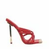 PUBLIC DESIRE COINCIDENCE RED STILETTO HEELS