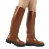 PUBLIC DESIRE DANA TAN KNEE HIGH BOOTS