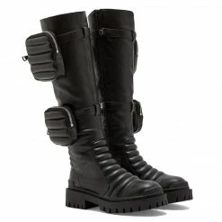 PUBLIC DESIRE HENDRIX BLACK KNEE BOOT