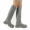 PUBLIC DESIRE GENIUS KNEE HIGH BOOTS GREY