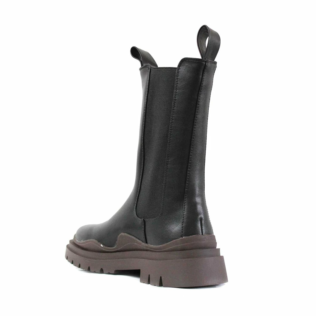 PUBLIC DESIRE MYTH CHERRY BLACK BOOTS