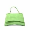 PUBLIC DESIRE REMMY GREEN CROC BAG