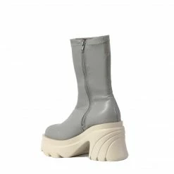 PUBLIC DESIRE JENNIE GREY PU BOOTS