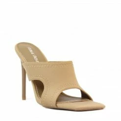 PUBLIC DESIRE NOVEE BIEGE LYCRA HEELS