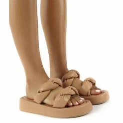 Como Store PUBLIC DESIRE AMORA BRAIDED SLIDE NUDE