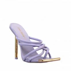 PUBLIC DESIRE COINCIDENCE LILAC STILETTO HEELS