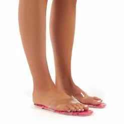 PUBLIC DESIRE HARMONY PINK PATENT SNAKE