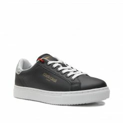 ROBERTO CAVALLI SPORT STARGRAM LEATHER BLACK SNEAKER