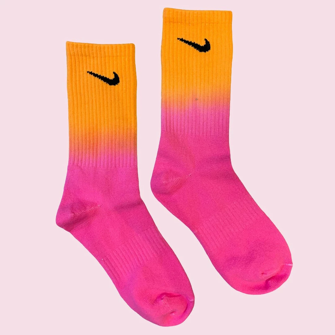 Nike Customized NIKE OMBRE SUNSET SOCKS
