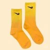 Nike Customized NIKE OMBRE YELLOW SOCKS