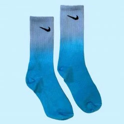 Nike Customized NIKE OMBRE BLUE SOCKS