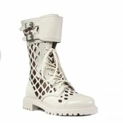 STUDIO ITALIA BEIGE CUT OUT BOOTS