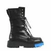 STUDIO ITALIA BLACK COMBAT BOOTS