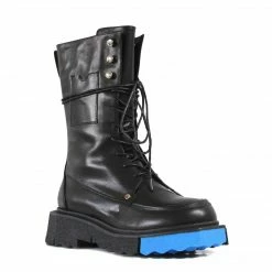 STUDIO ITALIA BLACK COMBAT BOOTS